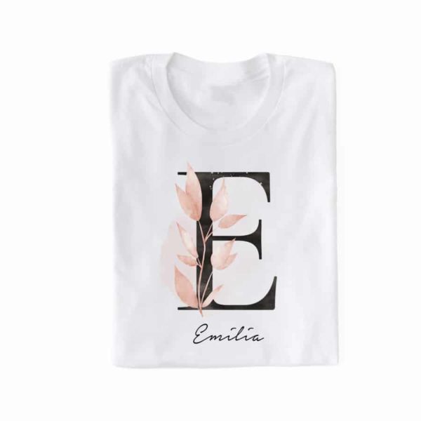personalisiertes T-Shirt mit Name und Initiale Yesterday – Bild 3