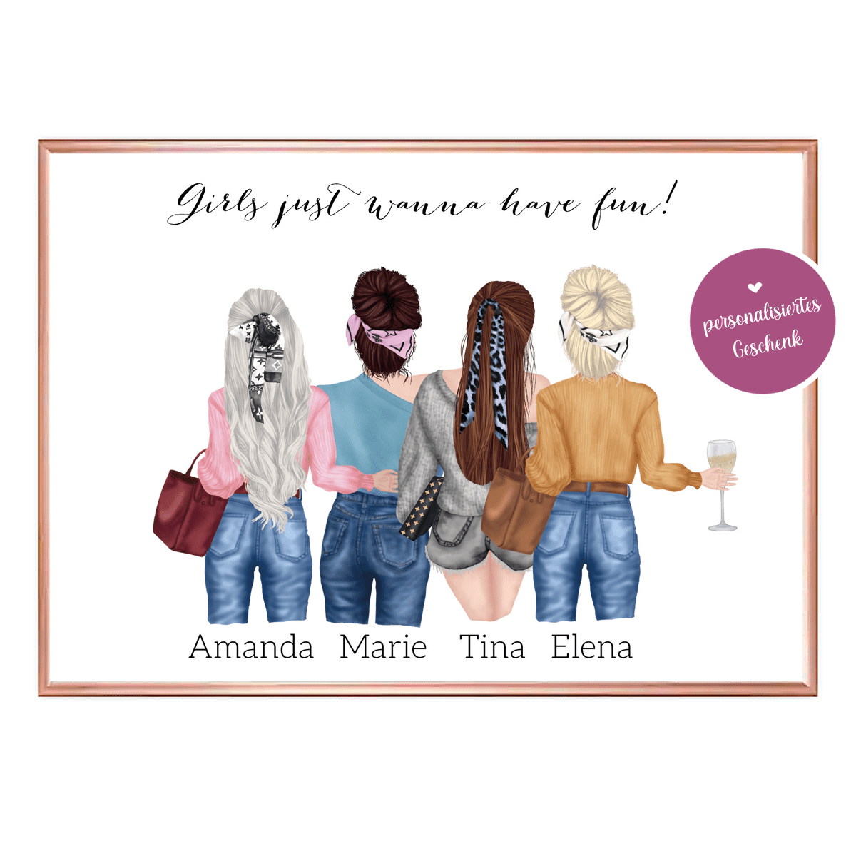 Poster personalisiert, Poster Freundschaft, Poster Freundinnen, Geschenk Freundschaft, Geschenk Freundschaft personalisiert, Freundinnen personalisiert, Geschenk personalisiert, Poster personalisiert