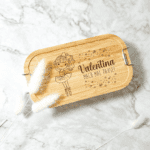 personalisierte Edelstahl Brotdose Lunchbox mit Ballerina und Namen