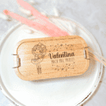 personalisierte Edelstahl Brotdose Lunchbox mit Ballerina und Namen