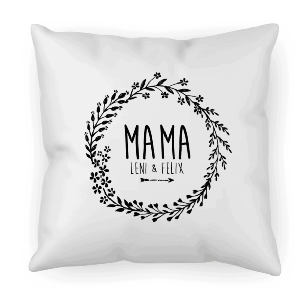 personalisiertes Kissen Mama mit Kindernamen