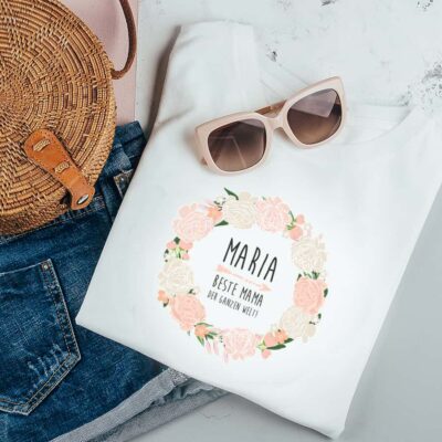 Mama T-Shirt mit Kindernamen, T-Shirt Mama, Mama personalisiert, personalisiertes T Shirt mit Namen, personalisiertes T-Shirt Mama, Muttertag Geschenk, Geschenk Mama personalisiert, Geschenk Muttertag personalisiert