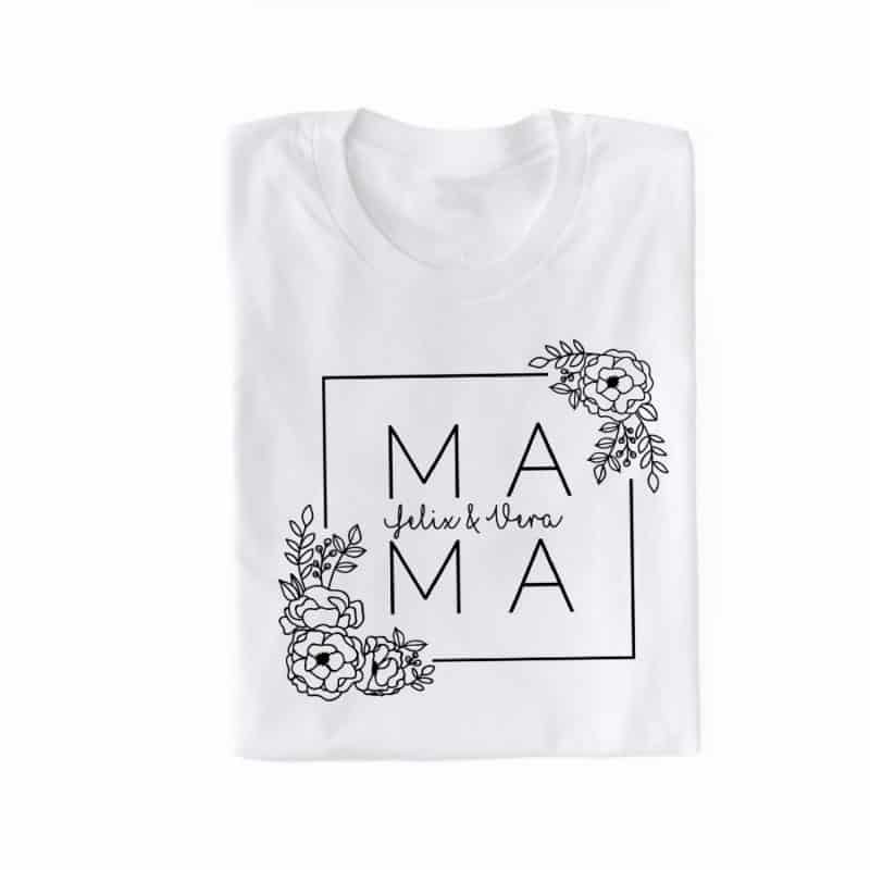 T-Shirt Mama, Mama personalisiert, personalisiertes T Shirt mit Namen, personalisiertes T-Shirt Mama, Muttertag Geschenk, Geschenk Mama personalisiert, Geschenk Muttertag personalisiert, Mama T-Shirt mit Kindernamen
