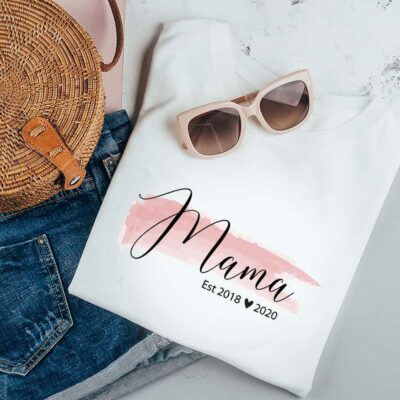 Mama T-Shirt mit Kindernamen, T-Shirt Mama, Mama personalisiert, personalisiertes T Shirt mit Namen, personalisiertes T-Shirt Mama, Muttertag Geschenk, Geschenk Mama personalisiert, Geschenk Muttertag personalisiert