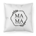 personalisiertes Kissen Mama Hexagon