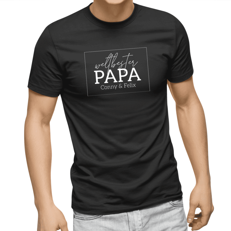 Papa Geburtstag, Papa Geschenk, Papa Geschenk personalisiert, Papa Geburtstag personalisiert, Papa T-Shirt, Papa T-Shirt mit Kindernamen, Papa T-Shirt mit Namen, Papa T-Shirt personalisiert, Papa Geburtstagsgeschenk, Papa T Shirt Geschenk, Papa T Shirt Tochter, Papa T Shirt Sohn, Papa T Shirt 4 XL, weltbester Papa, weltbester Papa T Shirt