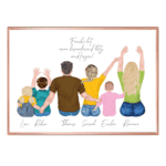 personalisiertes Poster für Familie mit Spruch und/oder Namen