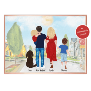 Poster Familie, Poster Familie personalisiert, Geschenk Familie personalisiert, Geschenk Mama personalisiert, Geschenk Muttertag personalisiert, Geschenk Vatertag personalisiert, Familien Print, Familie Poster, Familie mit Hund Geschenk, Muttertagsgeschenk personalisiert, Muttertag Geschenkideen