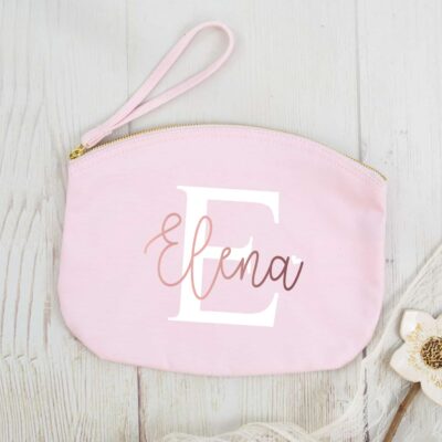 Kosmetiktasche Bedruckt Personalisierte Name Bedruckte Tasche Kulturtasche Schminktasche Geschenk beste Freundin make up tasche cosmetic bag Kulturbeutel Geschenk Muttertag Geschenk Brautjungfer Trauzeugin Mama Arbeitskollegin Geschenkidee