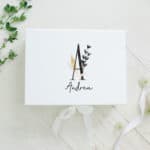 Geschenkbox personalisiert mit Name und Buchstabe