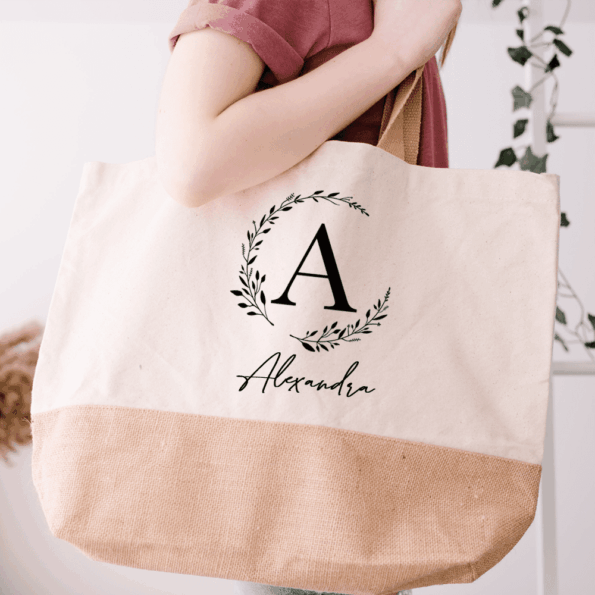 personalisierte Jute Tasche mit Name