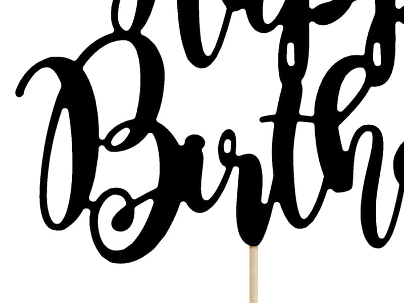 Cake Topper Geburtstag, Geburtstags Topper, Torten Aufleger schwarz, Torten Aufleger Happy Birthday, Happy Birthday Torten Dekoration, Cake Topper schwarz, Cake Topper Happy Birthday, Cake Topper Karton