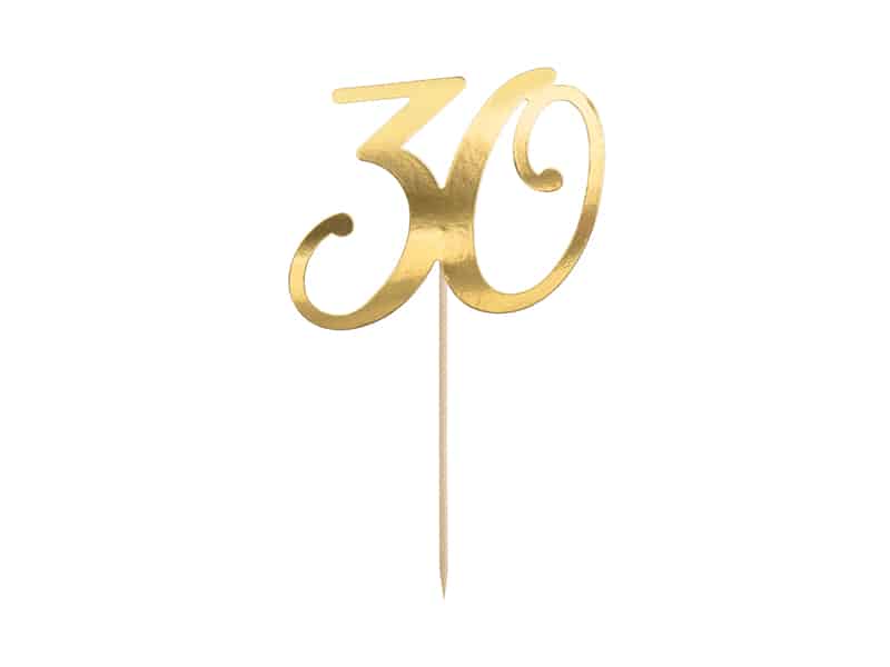 Cake Topper 30. Geburtstag gold, Cake Topper gold, Cake Topper Geburtstag, Tortendekoration, Tortenaufleger, Tortendekoration gold, Tortenaufleger gold, Sweet Thirty