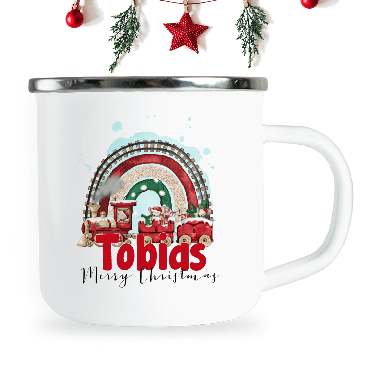 Nikolausgeschenk, Weihnachtsgeschenk , Wichtelgeschenk, Emaille-Tasse Weihnachten, Geschenksidee Kinder Weihnachten, Santa Tasse, Santa Emaille-Tasse, personalisiertes Geschenk Kinder, Geschenk beste FreundinEmaille-Tasse Kinder, personalisierte Tasse, personalisierte Emaille-Tasse, Trinkbecher Kinder, personalisierter Weihnachtsbecher, Kaffeetasse