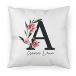 personalisiertes Kissen mit Buchstabe Magnolia