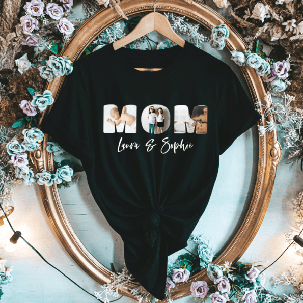 personalisiertes Mama T-Shirt mit Namen und Foto