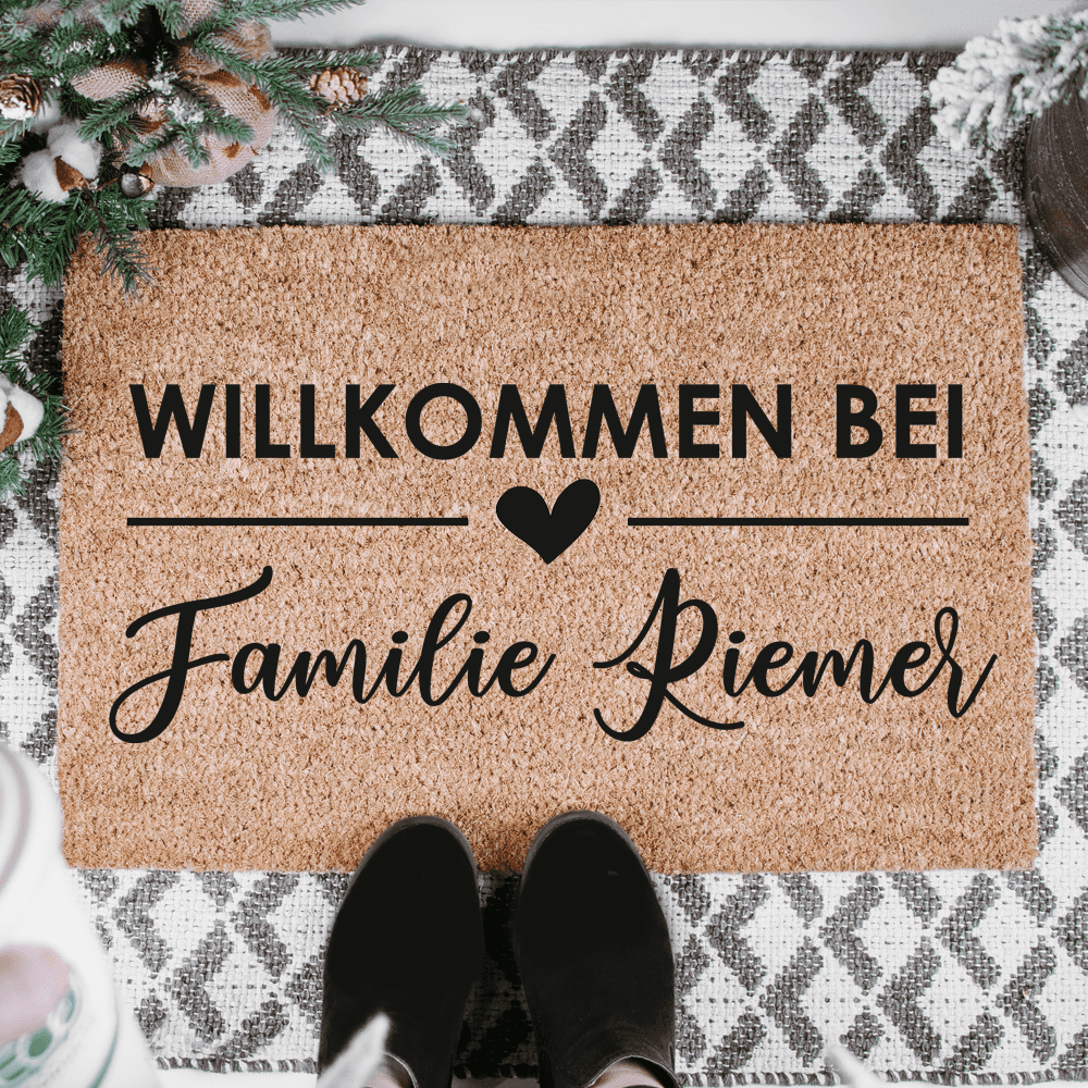 Personalisierte Fußmatte mit Name & Foto