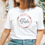 Team Braut T-Shirt für Junggesellenabschied