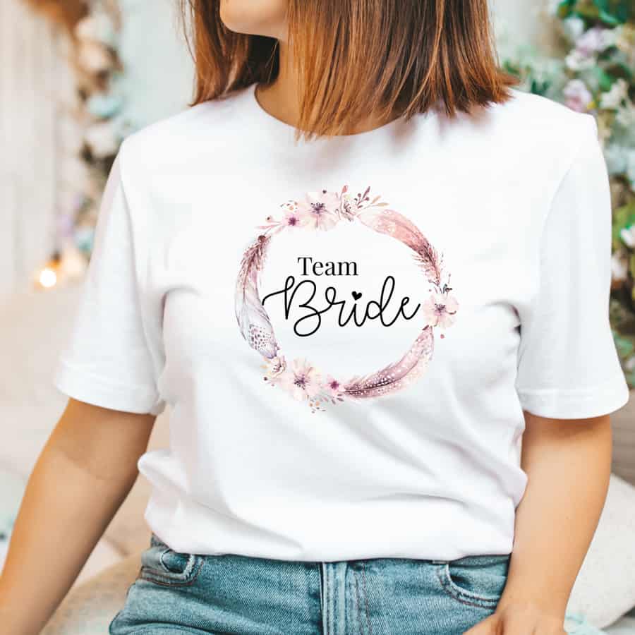 Junggesellinnenabschied T-Shirt JGA Braut Crew  Damen Party Hochzeit Feier Top