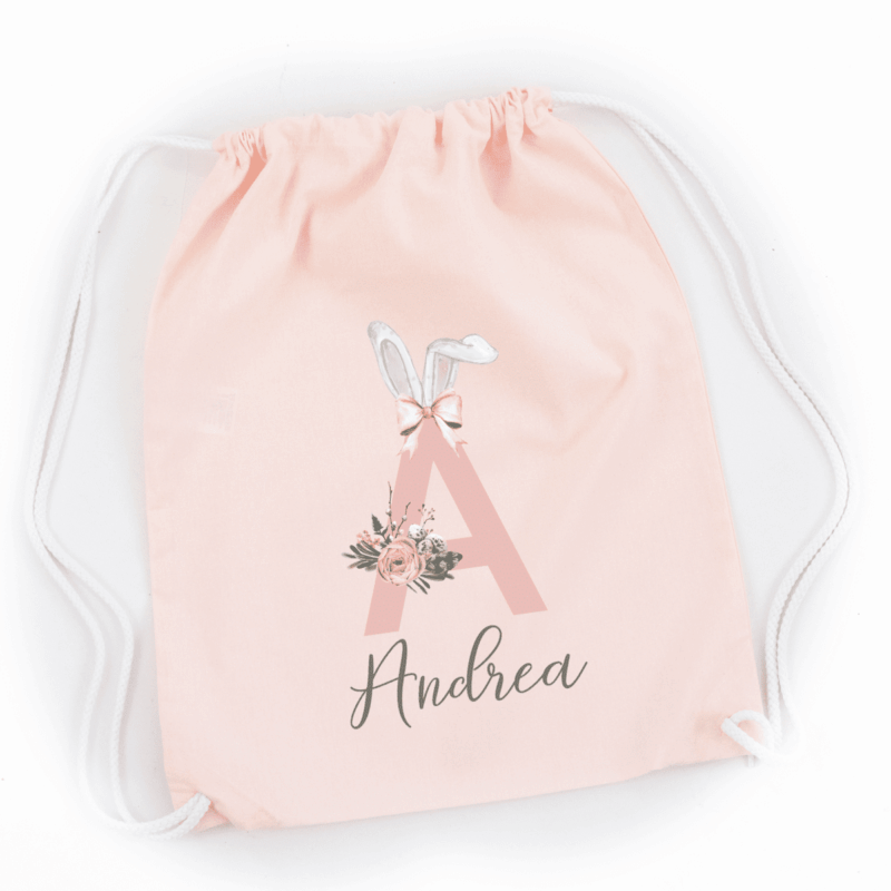 personalisiertes Osterkörbchen aus Stoff mit Name und Hasengesicht blau, Hasenkorb, Osternest personalisiert, Osterkörbchen personalisiert, Osterkörbchen personalisierbar, Osterkörbchen rosa, Obstkörbchen grün, Osterkörbchen mit Name personalisiert