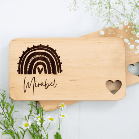 Jausenbrett, Holzbrett, Frühstücksbrett, Frühbstücksbrettchen, personalisiert, mit Name, Vesperbrett, Geschenk-Idee Familie, Mama, Papa, Kind, Patenkind, Geschenk Essen und Trinken, Holz-Geschenk, Lasergeschenk, Brotzeitbrett, Schneidebrett