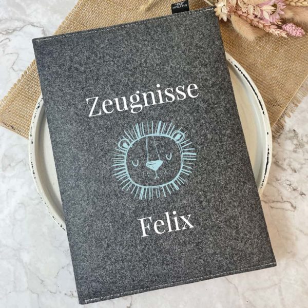 personalisierte Zeugnismappe, Dokumentenmappe, Geschenk, Einschulung, Schulanfang, Volksschule, mit Name des Kindes, Filz, Schulkind, Schulstart, endlich Schule, erster Schultag, Zeugnishülle, Schulkinder