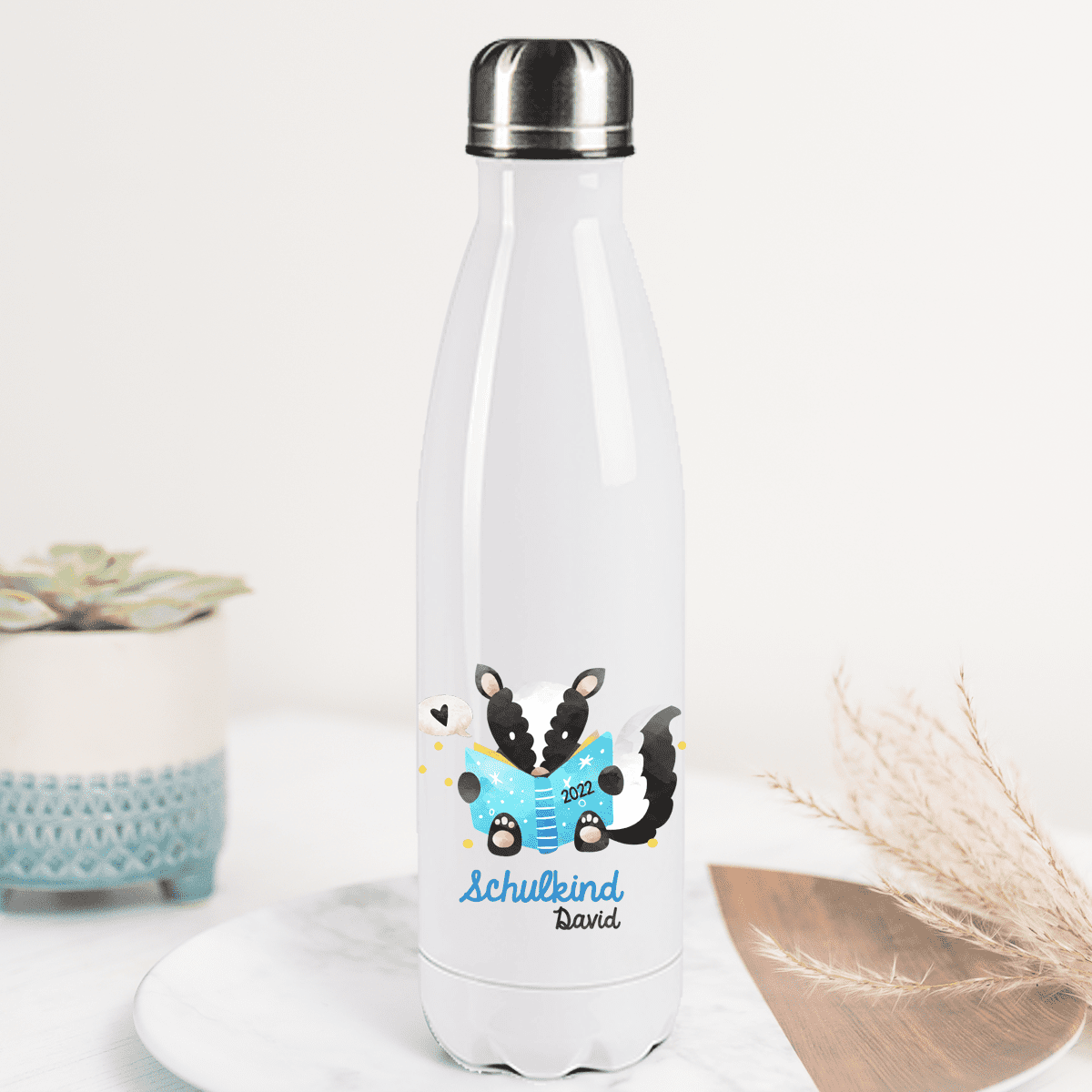 Edelstahl Trinkflasche mit Name, Trinkflasche personalisiert, Kinder Trinkflasche personalisiert, Kinderflasche mit Name, Edelstahl Flasche 500 Mililiter, Edelstahl Flasche personalisiert, Flasche für Kindergarten mit Name, Flasche für Schule mit Name, Schulanfang, Einschulung, Geschenk_Idee