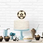 personalisierter Cake Topper mit Name und Fussball