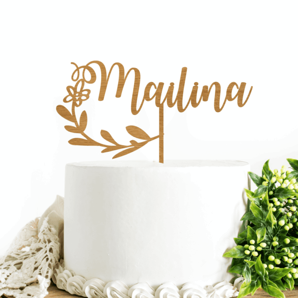 personalisierter Cake Topper mit Name