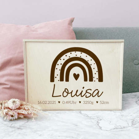 Erinnerungsbox, Erinnerungskiste, personalisiert, mit Name, Holzkiste, Holzbox, Kinder, Familie, Geburt, Taufe, Kindergarten, Schule, Baby, groß, XXL, Erstkommunion, Geschenk, Geburtstags-Geschenk, Erinnerung,