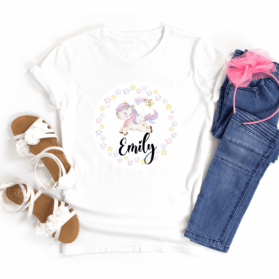 Kinder Shirt, T-Shirt, Kleidung, Kinder-Geburtstag, Einschulung, Party, Mädchen, Meerjungfrau, personalisiert, mit Name, Kindergeburtstag, Partydeko, Partydekoration, Dekoration, Einschulung, Taufe, Geschenk,