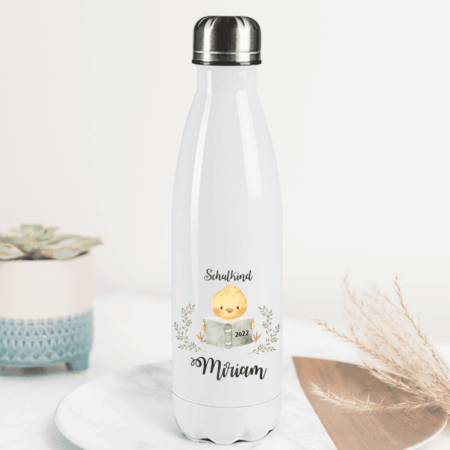 Edelstahl Trinkflasche mit Name, Trinkflasche personalisiert, Kinder Trinkflasche personalisiert, Kinderflasche mit Name, Edelstahl Flasche 500 Mililiter, Edelstahl Flasche personalisiert, Flasche für Kindergarten mit Name, Flasche für Schule mit Name, Schulanfang, Einschulung, Geschenk_Idee