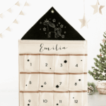 personalisierter Adventskalender aus Stoff mit Einhorn
