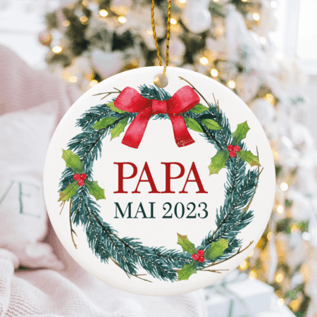personalisiertes Weihnachts-Ornament, Baumschmuck Weihnachten, personalisierte Geschenk-Idee Familie, Familien-Geschenk, Weihnachtskugel mit Name, Weihnachtskugeln mit Name, personalisiert, Kinder, Familie, Österreich, Keramik, Weihnachtsschmuck, Baumbehang, Schwangerschafts-Verkündung, werdende Eltern, werdende Großeltern, Oma, Opa, Baby,