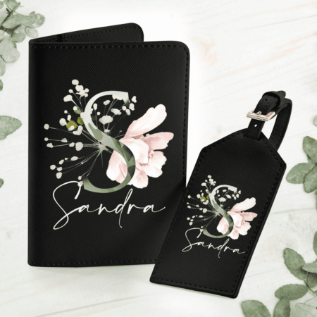 Flitterwochen, Pass-Hülle, Reisepass, Kofferanhänger, personalisiert, mit Name, Geschenk-Idee, Reise-Geschenk, Flughafen, Leder, Etui, Reise-Dokumente, Impfpass, Mama, Papa, Paare, beste Freundin, Arbeitskollegin, Case, Damen, Herren, Unisex, Weihnachten, Geburtstag, Hochzeit