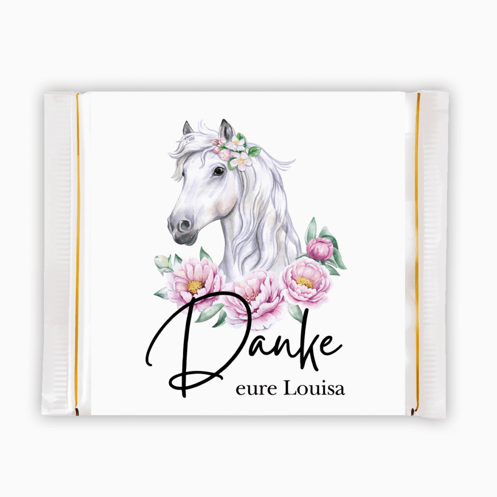 Pferd, Pferde-Party, Mädchen-Geburtstag, Mädchen,, Schokoladenbanderole, personalisiert, mit Name, Banderole Taufe, Kindergeburtstag, Gast-Geschenk, Schokolade, Regenbogen, Mädchengeburtstag, Mädchen, Jungs, Patenkind, Geschenk-Idee, Schokoladen-Geschenk, Verpackung, Schokoladenverpackung, Geschenk Hochzeit, Geschenk Hochzeitsgäste, Hochzeits-Überraschung, Candy-Bar, Gästegeschenke, Süßigkeiten, Süßigkeiten-Verpackung