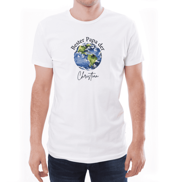personalisiertes T-Shirt Bester Papa der Welt