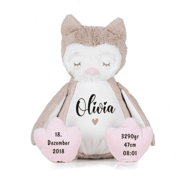 Kuscheltier personalisiert mit Name