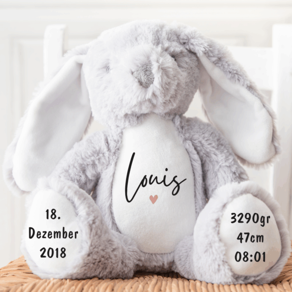 Kuscheltier personalisiert mit Name