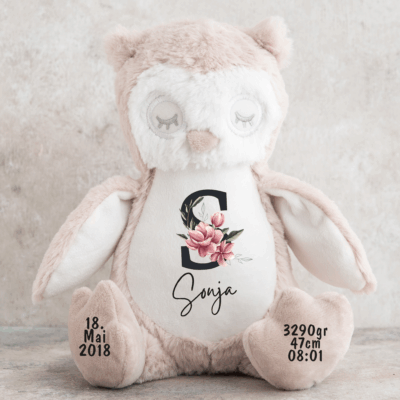 Hase, Kuscheltier, Baby personalisiert, mit Name, Geburtsdatum, Geburts-Geschenk, Kinder, Geschenk, zur Geburt, Taufe, Plüschtier, Stofftier, Kinder-Geburtstag, Mädchen, Junge, Teddy-Bär, Einschulung, Kindergarten, KITA, Familie, Geburts-Kissen