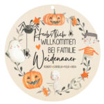 Herbst Schild personalisiert mit Namen