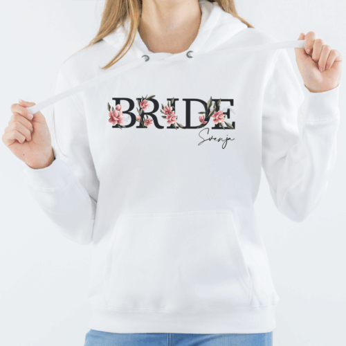 Hoodies & Sweatshirts, Pulli, Kapuzen-Pullover, Geschenk-Idee, Sweater, Hoodie, Kapuzenpulli, Braut, Team Braut, Bride, Team Bride, Junggesellenabschied, JGA, Polterabend, Polterer, Herbst-Outfit, Winter-Outfit, kalt, Braut-Party, Hen-Party, Bride Babe’s, Trauzeugin, Brautjungfer, Outdoor