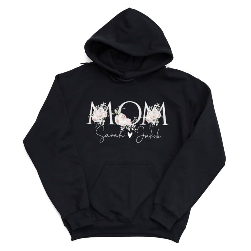 Hoodies & Sweatshirts, Mama Papa Pulli, Kapuzen-Pullover, Mutter, Geschenk-Idee, Personalisiert mit Name, Kind Mini, Est Jahreszahl, Weihnachts-Geschenk, Muttertag Vatertag, Familie, Sweater, Hoodie, Kapuzenpulli