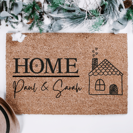 Fußmatte, personalisiert, Familie, mit Familien-Namen, Weihnachtsgeschenk, Einweihungsgeschenk, Geburtstag, Fußmatte Familie, Kokosfußmatte, Kokosfasern, Gravierte Geschenke, beste Freundin, Arbeitskollegin, Pärchen, Paare, Türmatte, Willkommensmatte, persönlich, individualisierbar