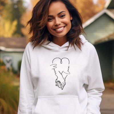 Hoodies & Sweatshirts, Pulli, Kapuzen-Pullover, Geschenk-Idee, Personalisiert mit Name, Est Jahreszahl, Weihnachts-Geschenk, Sweater, Hoodie, Kapuzenpulli, Jahrestag, Hochzeitstag, Hochzeit, Valentinstag, Pärchen, Paare, Geschenke für ihn, Geschenke für Sie, Mann, Frau, Herren, Damen, Kennenlernen, Freund, Freundin