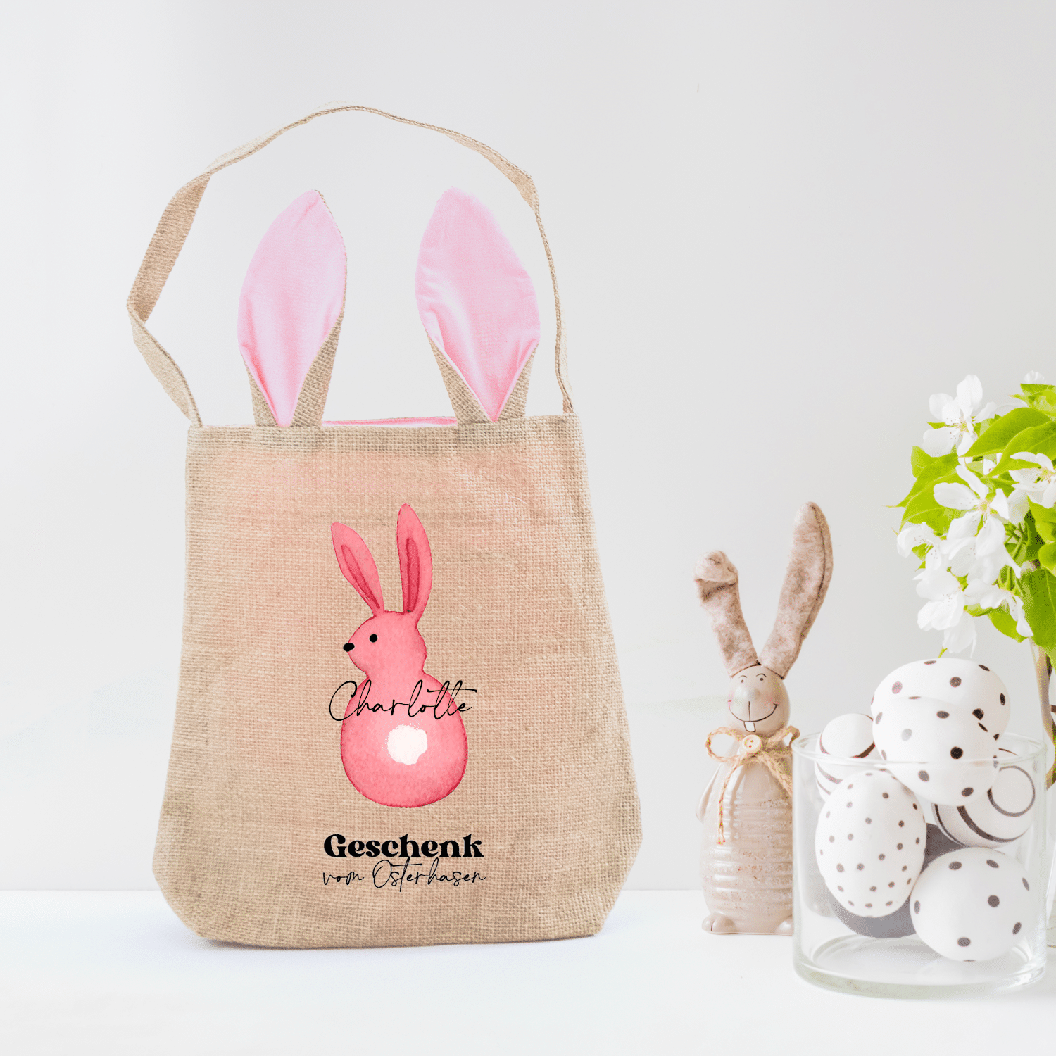 Osterkörbchen, Ostern, Geschenke, Oster-Sackerl, personalisierte Ostergeschenke, personalisiertes Osternest, personalisiertes Kinder Osternest, Oster Sack, Osterhase, Geschenk, Ostern personalisiert, Geschenk-Tasche, Kinder personalisiert, mit Name, Jute, Hasenkorb, Osternest personalisiert, Osterkörbchen personalisiert, Osterkörbchen personalisierbar, Osterkörbchen rosa, Obstkörbchen grün, Osterkörbchen mit Name personalisiert