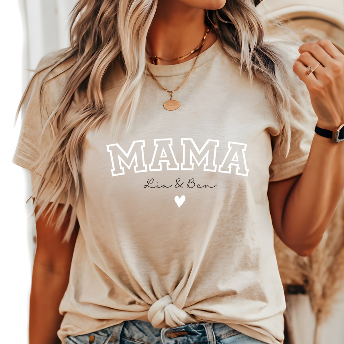 Mama T-Shirt personalisiert mit Namen, Hoodies & Sweatshirts, Mama Papa Pulli, Kapuzen-Pullover, Mutter, Geschenk-Idee, Personalisiert mit Name, Kind Mini, Est Jahreszahl, Weihnachts-Geschenk, Muttertag Vatertag, Familie, Sweater, Hoodie, Kapuzenpulli