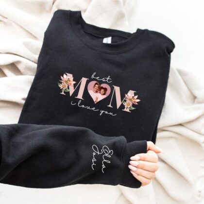 Hoodies & Sweatshirts, Mama Papa Pulli, Kapuzen-Pullover, Mutter, Geschenk-Idee, Personalisiert mit Name, Kind Mini, Est Jahreszahl, Weihnachts-Geschenk, Muttertag Vatertag, Familie, Sweater, Hoodie, Kapuzenpulli
