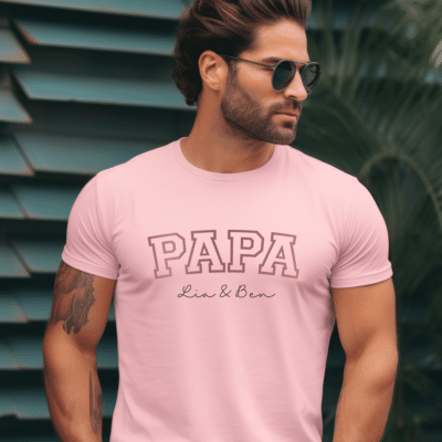 Papa Geburtstag, Papa Geschenk, Papa Geschenk personalisiert, Papa Geburtstag personalisiert, Papa T-Shirt, Papa T-Shirt mit Kindernamen, Papa T-Shirt mit Namen, Papa T-Shirt personalisiert, Papa Geburtstagsgeschenk, Papa T Shirt Geschenk, Papa T Shirt Tochter, Papa T Shirt Sohn, Papa T Shirt 4 XL, bester Papa, bald Papa, Geburt, werdende Väter
