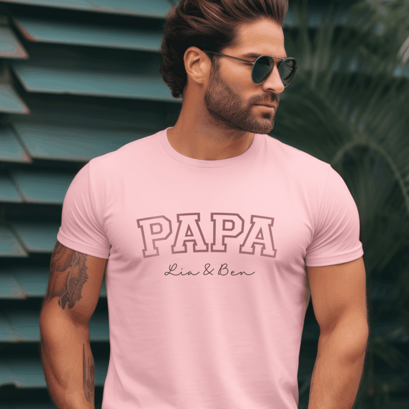 Papa Geburtstag, Papa Geschenk, Papa Geschenk personalisiert, Papa Geburtstag personalisiert, Papa T-Shirt, Papa T-Shirt mit Kindernamen, Papa T-Shirt mit Namen, Papa T-Shirt personalisiert, Papa Geburtstagsgeschenk, Papa T Shirt Geschenk, Papa T Shirt Tochter, Papa T Shirt Sohn, Papa T Shirt 4 XL, bester Papa, bald Papa, Geburt, werdende Väter